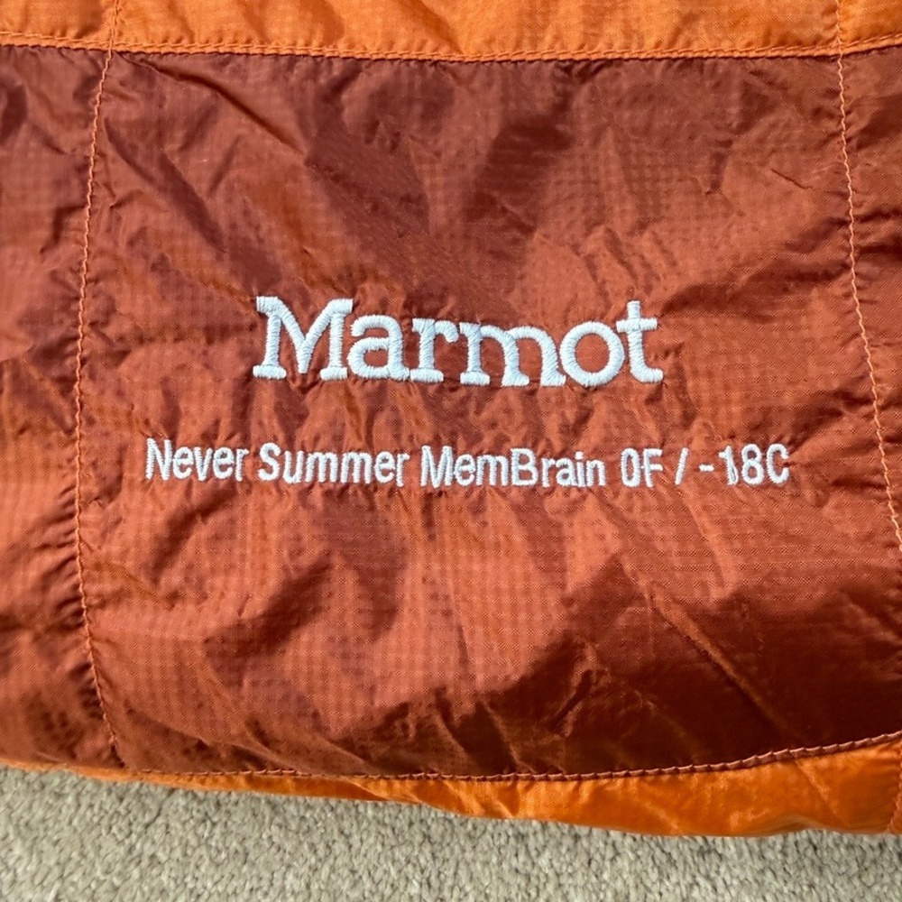 Marmot Never Summer MemBrain 0F 600 Fill Mummy Sleeping Bag Down Long LZ